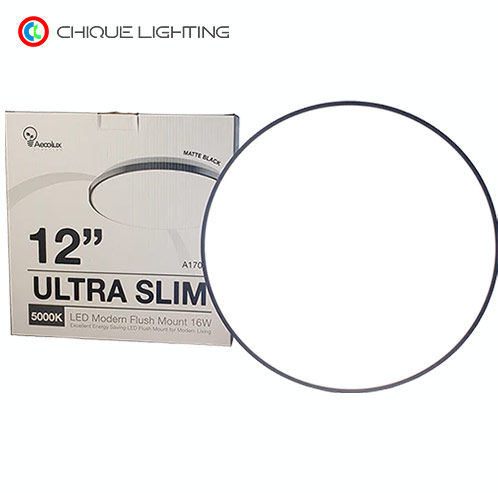 Slim Ceiling Light Matte Black