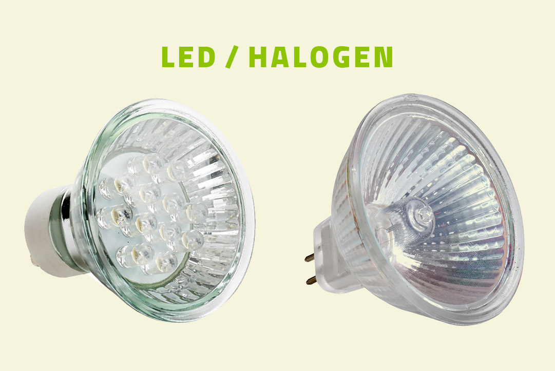 What is the difference between halogen and LED lamps